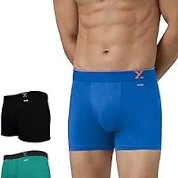 xyxx Men's Underwear Aero IntelliSoft Micro Modal Trunk, Combo Pack of 3-picture-34