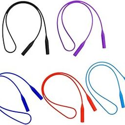 5 Pieces Waterproof Silicone Neck Cord Glasses Eyewear Strap Band Spectacle Holder Sunglasses String Kids Sports Eyewear-image-22