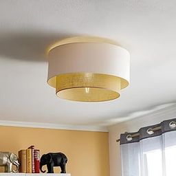 AKWAY Jute Ceiling Light | Handcrafted Lamp for Living Room Décor | Stylish Hanging Pendant Light for Bedroom, Dining Area or Home Décor | Natural & Minimalist Lighting Design - (16" D x 12" H) Kala-image-18