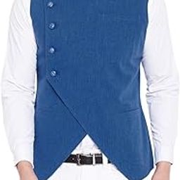 Men's Cotton Waistcoat(Royal Blue ;)-image-59