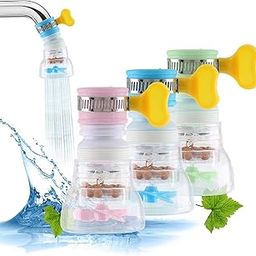 Adjustable Kitchen Splash Plastic Water Saving Faucet, Shower Regulator, Sprinkle Head Nozzle Bathroom Tap Assorted Color - Polished (Pack of 1)-15