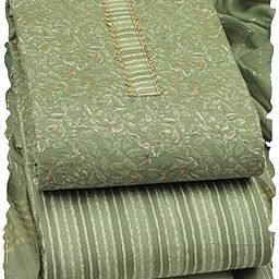 Women's Cotton Blend Unstitched Printed Salwar Suit Dress Material-image-3