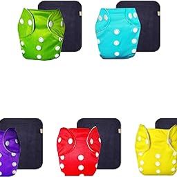 Dumbledo Lite Cloth Diaper with Gray Insert (Pack of 5) | Soft & Gentle | Breathable | Quick Dry | Ideal for Toddlers | 3 Months – 2 Years | Unisex Baby-picture-12