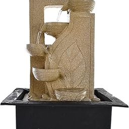 Indiana Craft Polyfiber Water Fountain (42 x 31 x 24 cm, Beige)-image-3