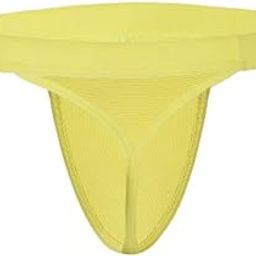 Side String Daisy Yellow See Through Men's Thong| | Sexy Men's Thongs Online | Men's Thong Underwear | Men's Thong Brief | Men's Thongs Amazon | Undies for Men-picture-20