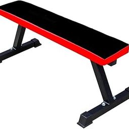 IBS Flat Bench Red Black Workout Gym Multipurpose Exercise Table Weightlifting with 250 Kg Weight Capacity-picture-10