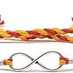 JEWELLERS 925 Sterling Silver Infinity Charms Rakhi with Yellow, Red Thread(Dhaga) Dori for Girls, Boys,Women & Men-image-97