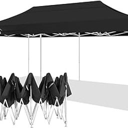 10x10 ft Pop Up Outdoor Canopy Tent, Instant Folding Portable Shelter Garden Tent for Decoration, Party, Event, Wedding & Camping-image-28