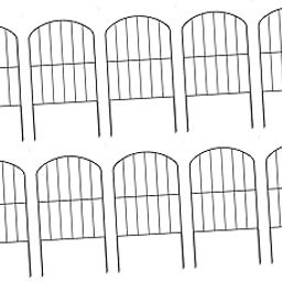 UJEAVETTE 10Pcs Accessory Multifunctional for Yard Landscape Metal Garden Fence Panels-image-26