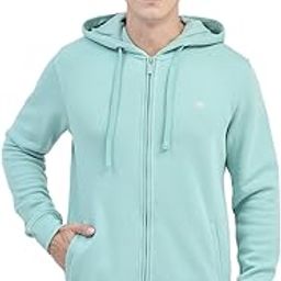 Men's Mint Green Hooded Sweatshirt-image-35