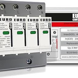 Surge Protective Device SPD 20 to 40kA,Type1+2, Phase + Neutral + Earth (4 Pole 1000 Volt DC)-15
