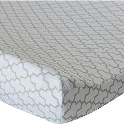 Oliver B Trellis Changing Pad Cover - Dove Grey-image-62