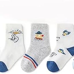 5 Pairs Baby Girl & Baby Boy Socks, Toddlers Infant Cotton Stretch Crew Socks with WhiteCar Design, Suitable for 0-2 Years baby-image-22
