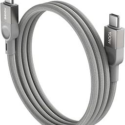 Noise Power Series 100W Braided Type-C to Type-C Cable, 1 Meter, Fast Charge | Type C Cable for iPhones 15 and Above, All Type C Androids Mobiles, Macbook, USB-C Laptops, other USB-C Devices (Grey)-27