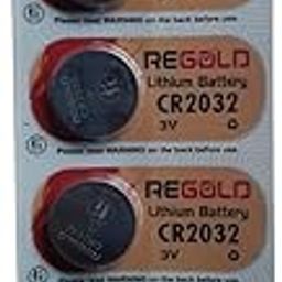 Compatible with Regold Original 100% Cell CR 2032 Lithium Coin Button CR2032 Battery 3V, Suitable for Keyfobs, Scales Wearables & Medical Devices Freshly Packed (Pack of 3)-26