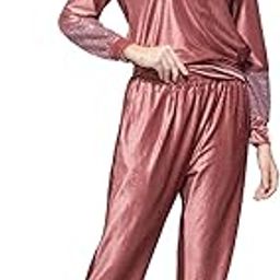 Pink Sequinned Casual Co-Ords For Women-image-1