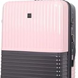 Rolling Trolley Luggage Bag with Wheels (Pink- Grey, 20-24-28)-image-84