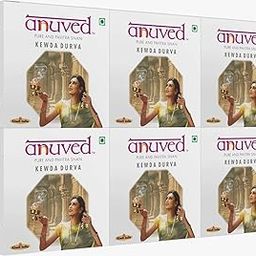Anuved Kewda Soap | Pack of 6 | 125g Each | Cooling, Refreshing & Antibacterial Herbal Soap for bath|Enriched with Kewda Extracts & Rishikesh Gangajal for Radiant, Soothed Skin|Paraben & Cruelty Free-11