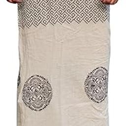 CRYSTAL HEAL Aastha Men’s Dhoti in White | Block Printed Border Cotton Dhoti with Bohemian Hippie Vibes | Traditional Ethnic Wear for Festive, Wedding, Casual, and Cultural Occasions-image-65
