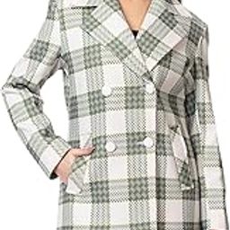 Women’s Winter Wear Imported Bonding Tweed Double Breasted Coat Regular Fit For Casual Wear | Collared Neck | Full Sleeve | Buttoned | Latest Stylish Lapel Collar Coat Crafted With Comfort Fit-picture-21