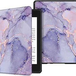 Fintie Slimshell Case for 6" Kindle Paperwhite (10th Generation, 2018 Release) - Premium Lightweight PU Leather Cover with Auto Sleep/Wake for Amazon Kindle Paperwhite E-Reader, Lilac Marble-picture-14