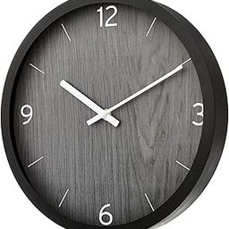 Kazlin Wall Clock - 12" Silent Quartz Decorative Latest Analog Wall Clock for Living Room Classic Battery Operated Round Easy to Read for Bedroom/Office/Home/Office/Room/Kitchen (A7-Grey)-image-85