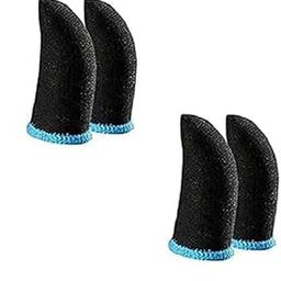 MB STAR Pubg Anti-Slip Thumb Sleeve, Increase Your Gaming Score Slip-Proof Sweat-Proof Professional Touch Screen Thumbs Finger Sleeve for Pubg Mobile Phone Game Gaming Gloves Black (2 Pair)-picture-27