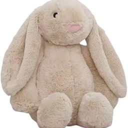 RVA Cute Plushed Funky Plushie Brown Bunny Soft Toy for Girls/Kids | Huggable Rabbit with Long Ears | Soft Stuffed Animal Stuffed Toy for Girl Boy (35 cm)-image-9