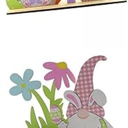 MERISHOPP 2pcs Easter Spring Wooden Ornament Desk Tabletop Figurine Toys Indoor |Home & Garden|Home D?©cor|Figurines-image-15