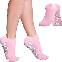 BANSI creatives Silicone Moisturizing Spa Gel Socks for Women and Men – Repair Dry, Cracked Heels & Feet with Natural Oils – Softening Gel Lining for Overnight Foot Care – Reusable & Unisex Design-image-13