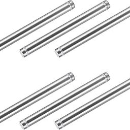 METALLIXITY Double Head Standoff Screws (12x134mm) 6pcs, Stainless Steel Advertising Screws Glass Acrylic Nail - for Glass Acrylic Display Bracket-25