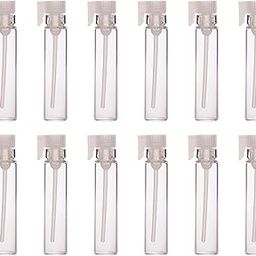 Hunky Dory 2ml Mini Sample Adorable Glass Travel Oil Perfume Bottle with Drop& Spray Empty Sample Bottle for Essential Oils Aromatherapy, Beauty Tester. (2ml, 100)-26