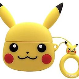 Meyaar Silicone Case for Apple Airpods 4 (2024) Cute Design for AirPods 4 with Active Noise Cancellation (ANC) with Keychain Shockproof Protective Case (Pika-chuu)-8
