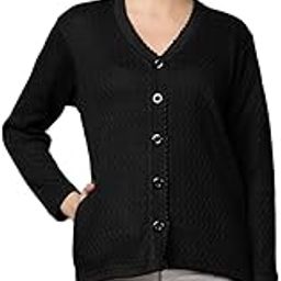 Women Woolen V Neck Casual Wear Stylish Cardigan Sweaters for Winter with Side Pocket | Cozy and Warm Winter Sweater for Girls/Ladies-image-18