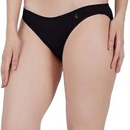 Cotton Lycra Stretchable Bikini Rise Premium Panty for Women (in, Alpha, 2XL, Regular, Black Anthra Grey)-image-80