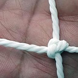 EasyShoppingBazaar Monkey Protection Net/Ground Fencing Net/Foot Ball - Volley Ball Net/ 2mm Thickness - 4 Inches Hole - White (with Plastic Cable Ties & Corner Ropes) - 10 x 12 FT-29