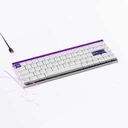 MelGeek MADE68 Air 65% Low-Profile Gaming Keyboard with TTC KOM Mini Magnetic switches, Rapid Trigger Toggle, 8000 Hz Polling Rate, Snap Tap-Purple-image-29