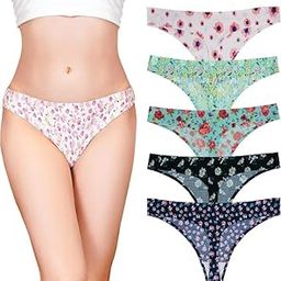 Thongs Panties for Womens Seamless Underwear No Show Ladies Thong Cotton Panties Stretch Soft Breathable Invisible-picture-18