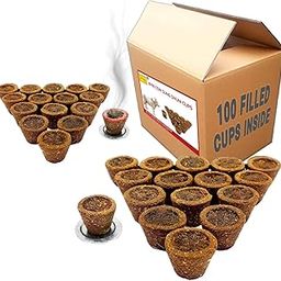 Byre Pure Guggal Dhuna Dhuni Cups Made with Cow Dung, Other Panchgavya Contents & Mango Wood (Eco Pack of 100 Pieces)-image-31