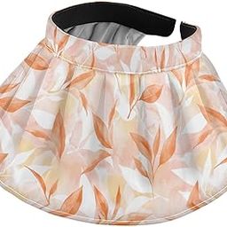Sun Hat UV Protection Sun Visor Hat Foldable Women Topless Hat Beach Hat Orange Tea Leaves-image-68