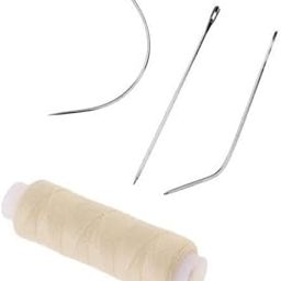 SAZ DEKOR® 3xCotton Hair Track Weft Weaving Sew Decor Thread for Hair Extension Beige| Scarf | Cap | Face for Sunglasses | Eye Glasses Holder | Hat Display Model Stand |-image-57