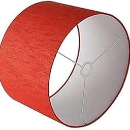 global time Lamp Shades Cotton Fabric Modern Design 12" Inches | Burlap Crafts Table And Floor Lamps Only Shades Without Lamp (RED)-image-76