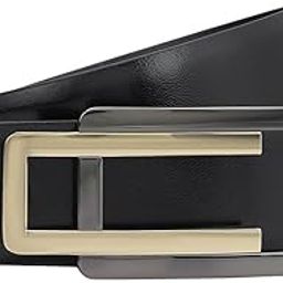 Genuine Leather Black Non Reversible Mens Belt (5118A-35-OL)-image-56