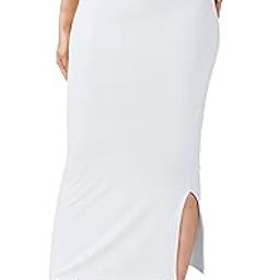 Microfiber Saree Shapewear Petticoat for Women, Cotton Blended Shape Wear Dress for Saree (White, L)-image-65
