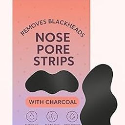 Nose Pore Strips with Charcoal | Removes Blackheads, Unclogs Pores, Refines Skin, Waterproof | Deep Cleansing for All Skin Types | Gentle & Effective Nose Care Solution (6 Strips)-42