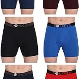 Men's Cotton Solid Trunks (Pack of 6) (Colors112-ABL1-Wn1-B1-RBL1-N1-R1-100_Multicolor2-image-97