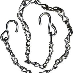 Q1 Beads 6 Feet Metal Strong & Heavy Duty Chain 200 KGS Capacity for Garden Swing/Playing Jhula Chain (1 Pc, Chrome)-0