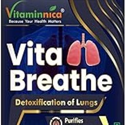 Vitaminnica Vita Breathe- Lungs Support | Cleanse and Detoxify Lungs | Reduces Damage from Smoking, Pollution, Improves Lung Health | 60 Veg Capsules | Better Respiratory Health-image-65