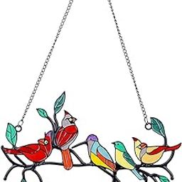 SECRET DESIRE™ Birds On A Wire Suncatcher Window Panel Hanging Suncatcher Home Decor-image-65