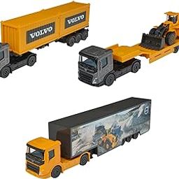 Majorette Volvo Transporter Truck from Construction Series 1 Piece (Random Selection from 3 Assorted) for Kids 3+ Years-image-38